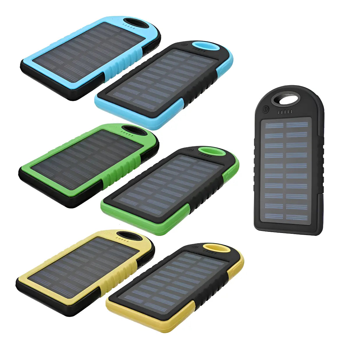 Cargador Portátil Viaje Llavero Power Bank Panel Solar Usb 10.000mah